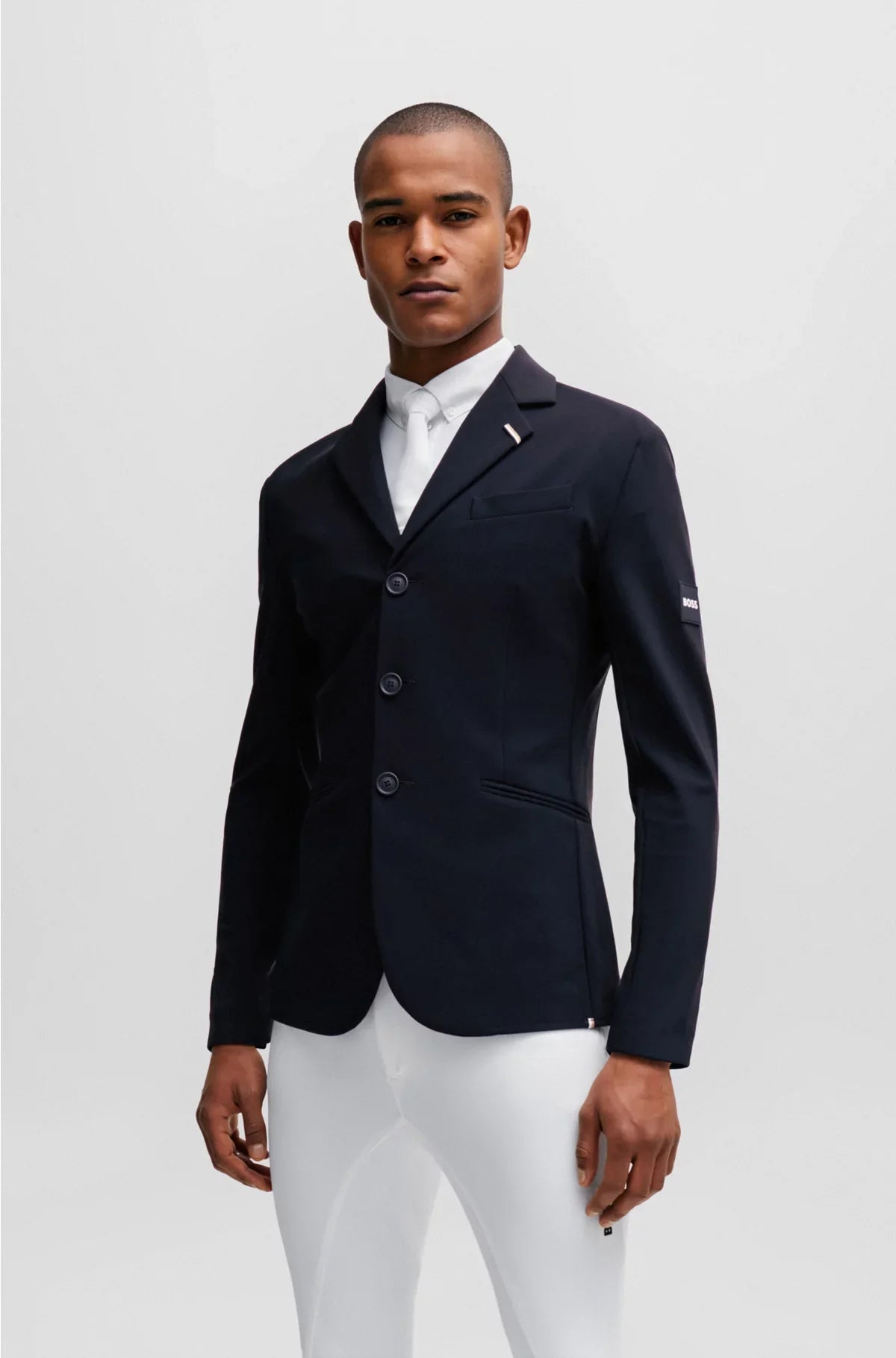 GIACCA DA CONCORSO EQQUESTRE CON PATCH LOGO E FASCIA DISTINTIVA