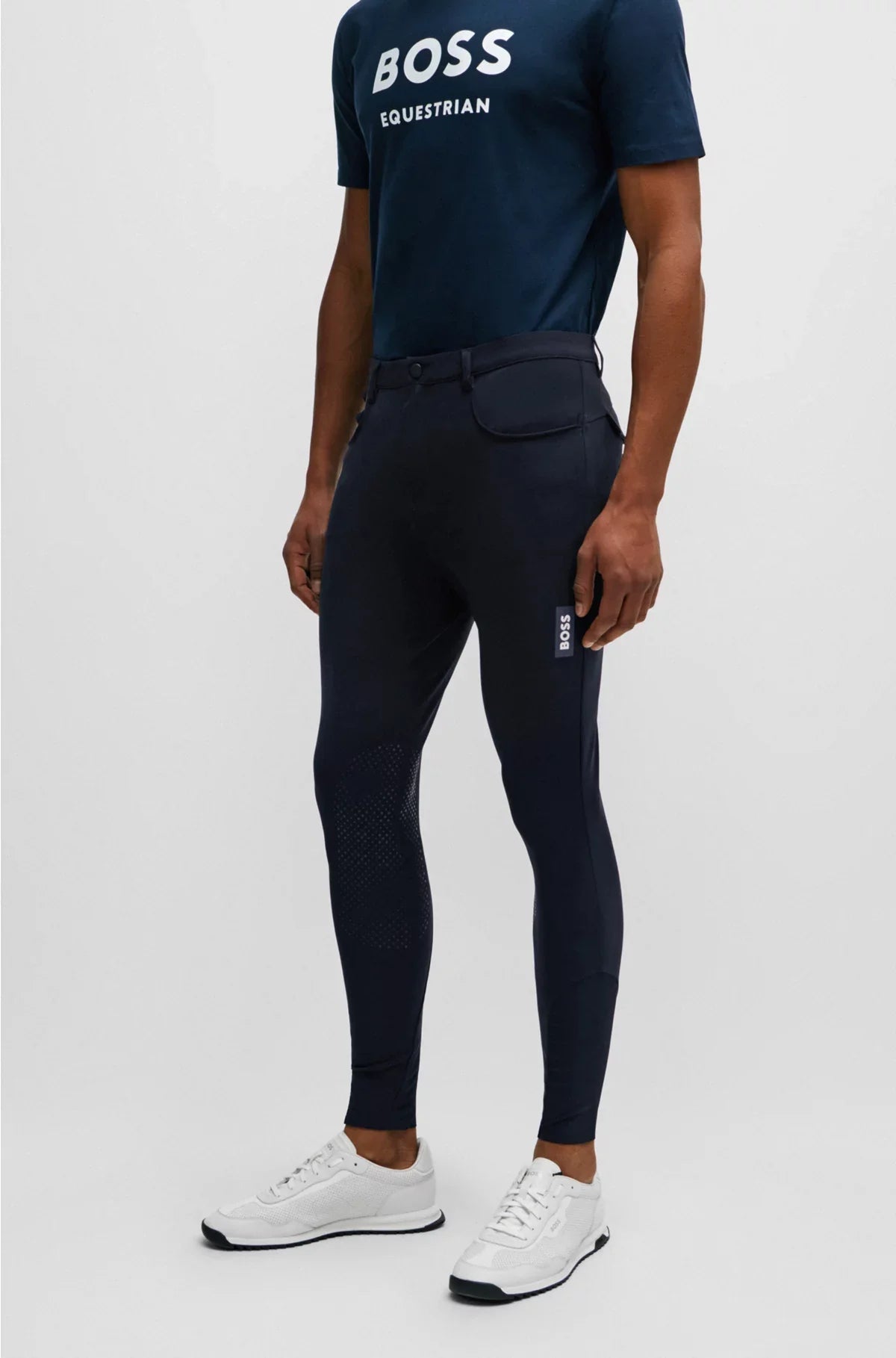 PANTALONI DA EQUITAZIONE CON GRIP AL GINOCCHIO