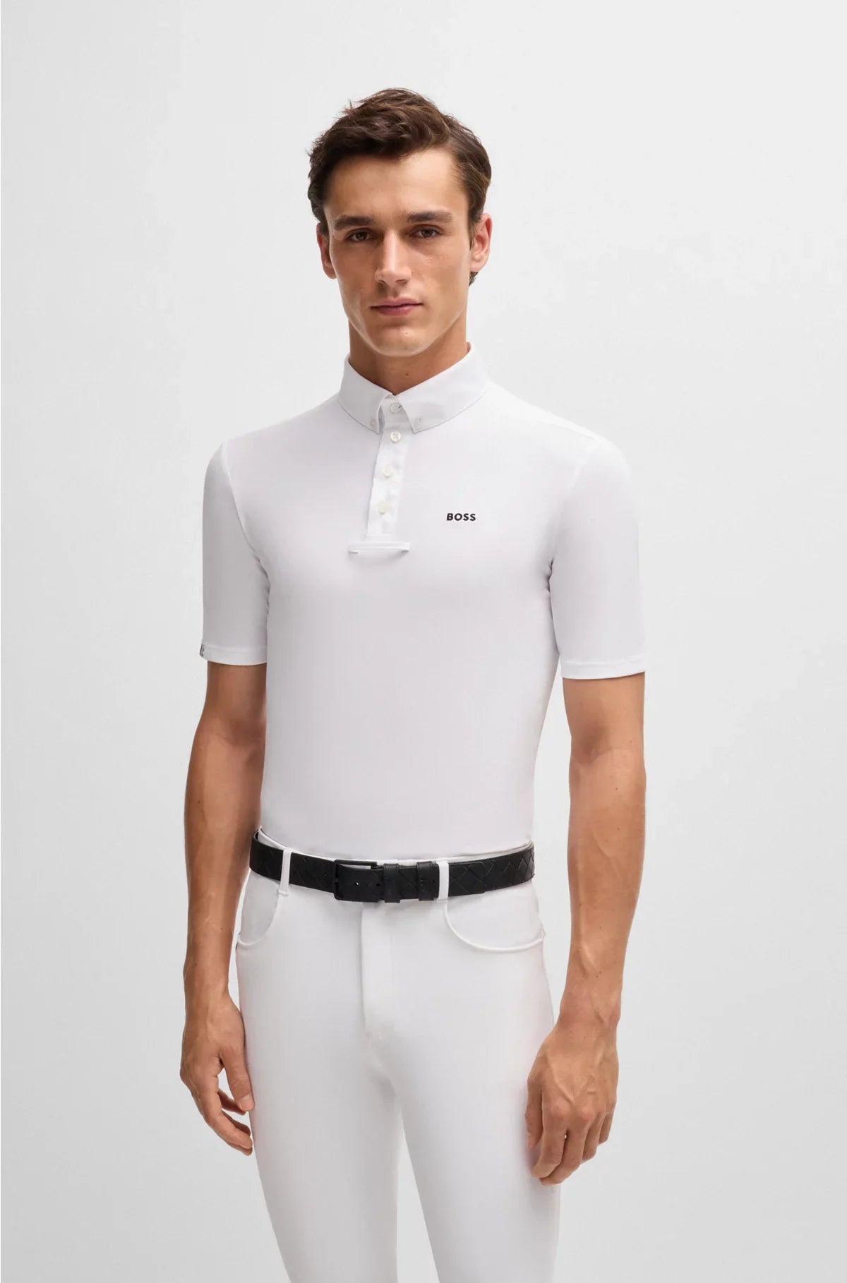 EQUESTRIAN SHOW SHIRT IN STRETCH PIQUE