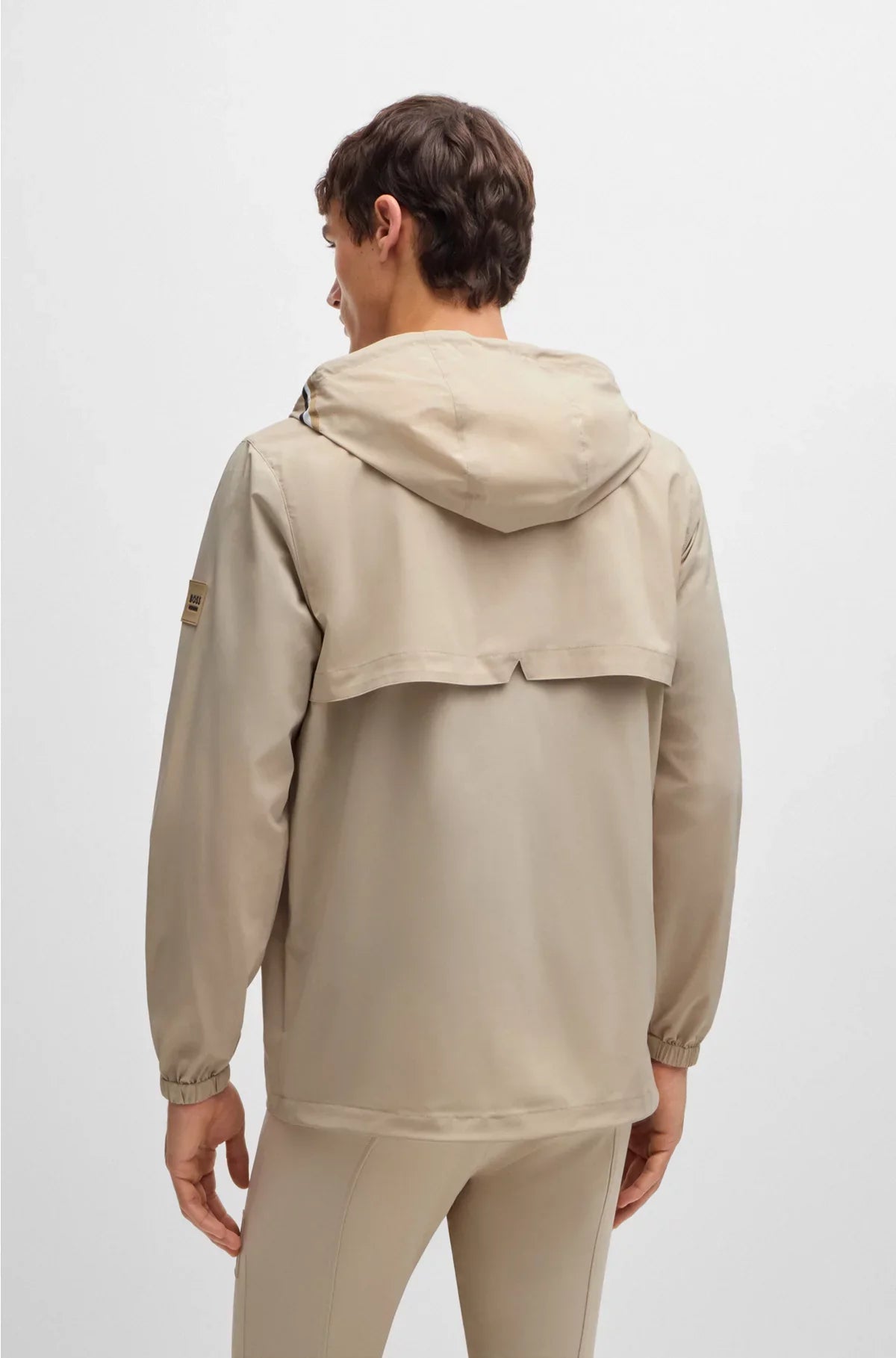 EQUESTRIAN WATERPROOF JACKET WITH SIGNATURE STRIPE