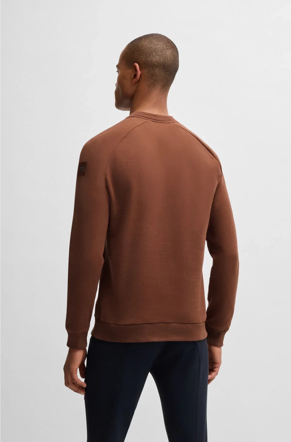 EQUESTRIAN STRETCH-COTTON SWEATSHIRT WITH BLOCK STRIPES