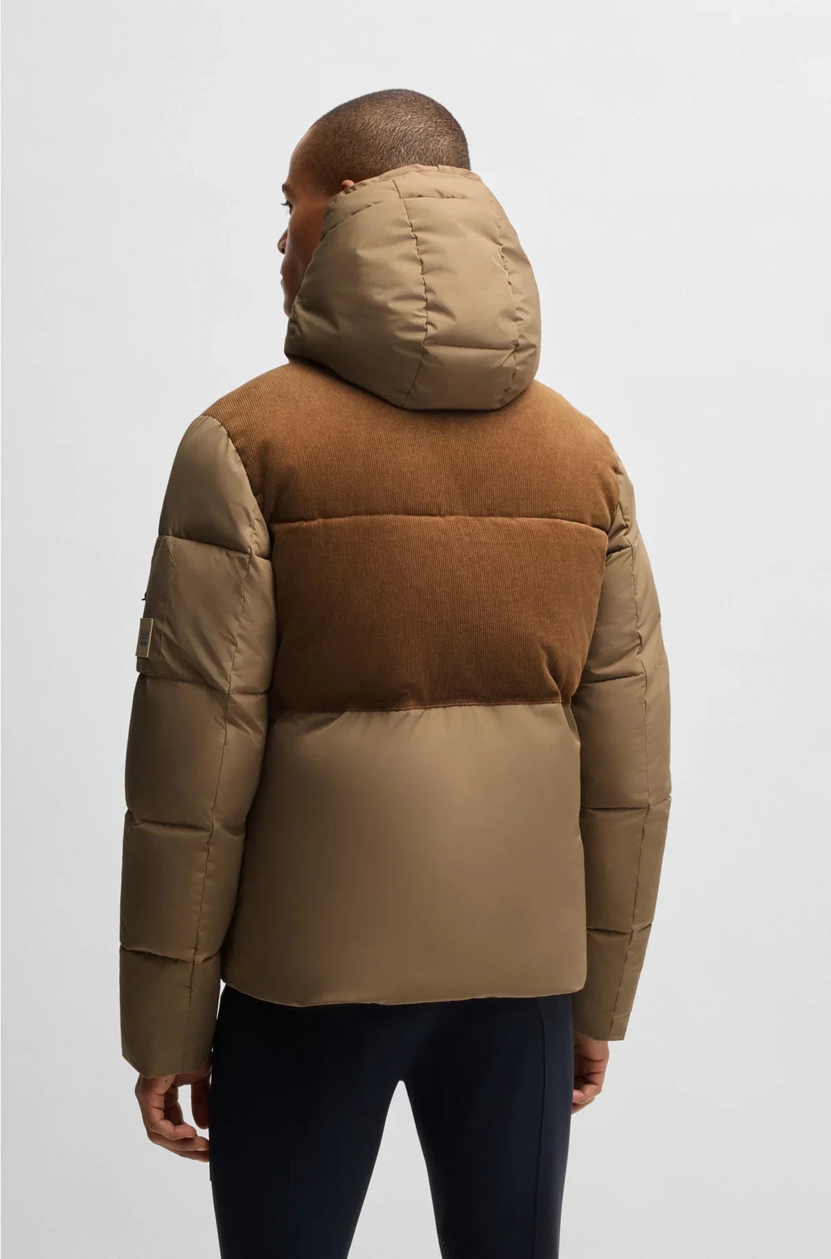EQUESTRIAN WATERPROOF JACKET WITH CORDUROY DETAILS