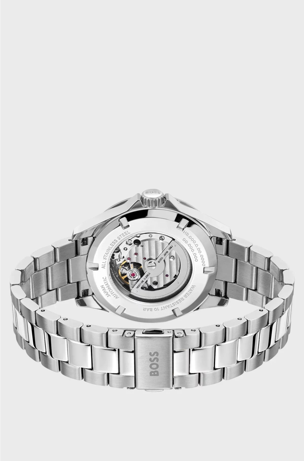 STAINLESS-STEEL AUTOMATIC WATCH WITH GREEN DIAL
