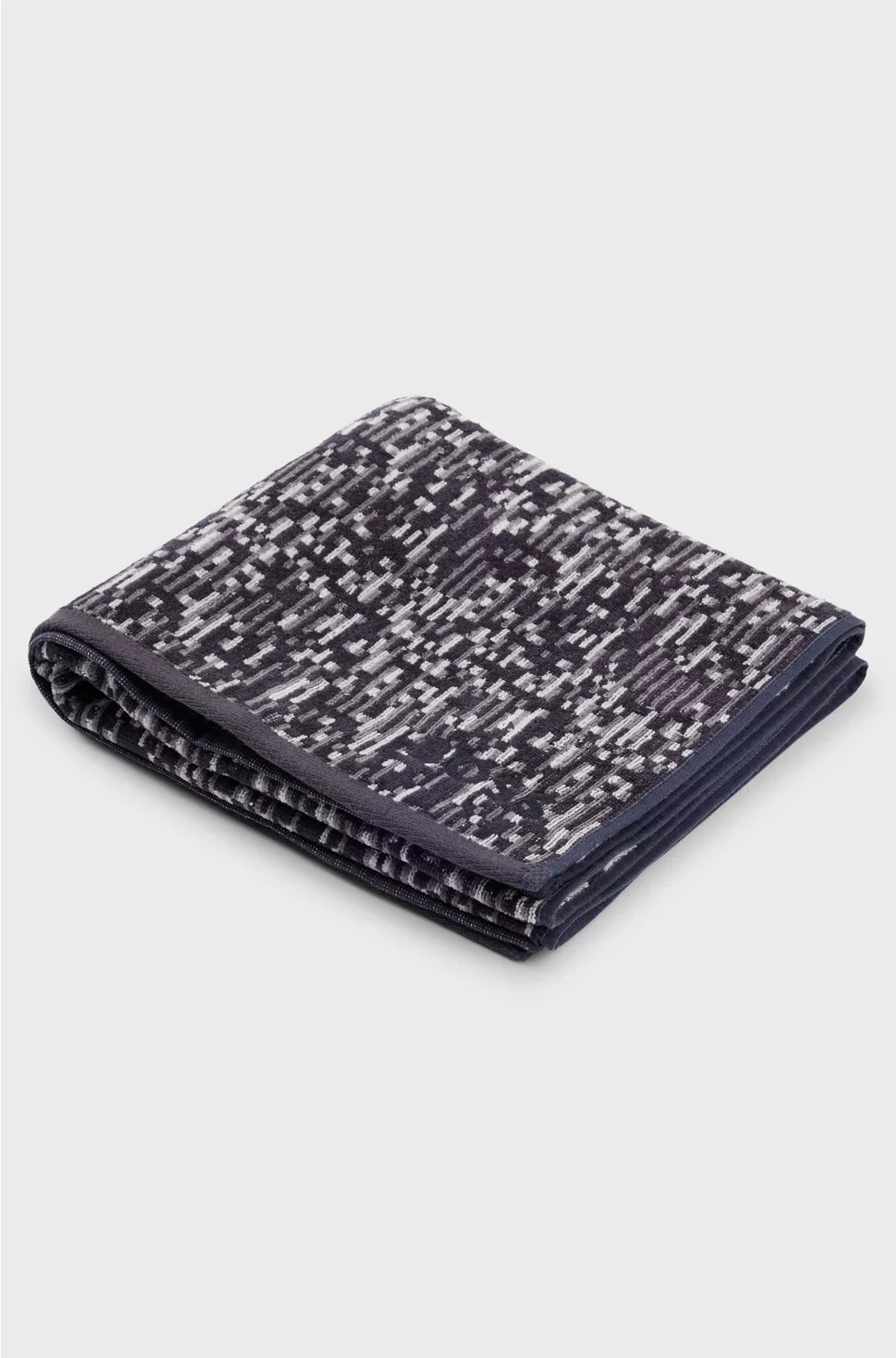 JACQUARD HAND TOWEL WITH SATEEN BORDER BY BOSS