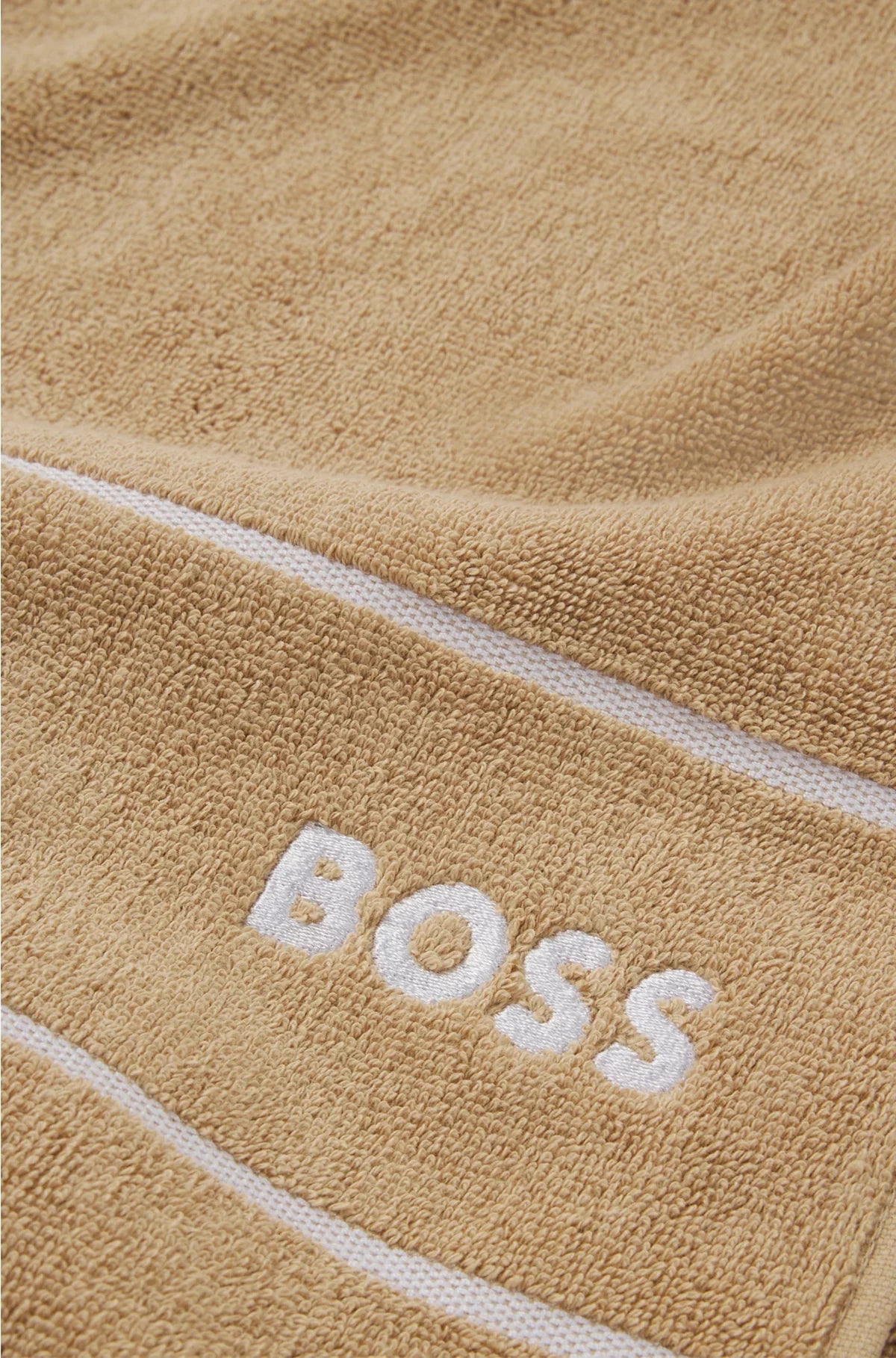 COTTON HAND TOWEL WITH WHITE LOGO EMBROIDERY