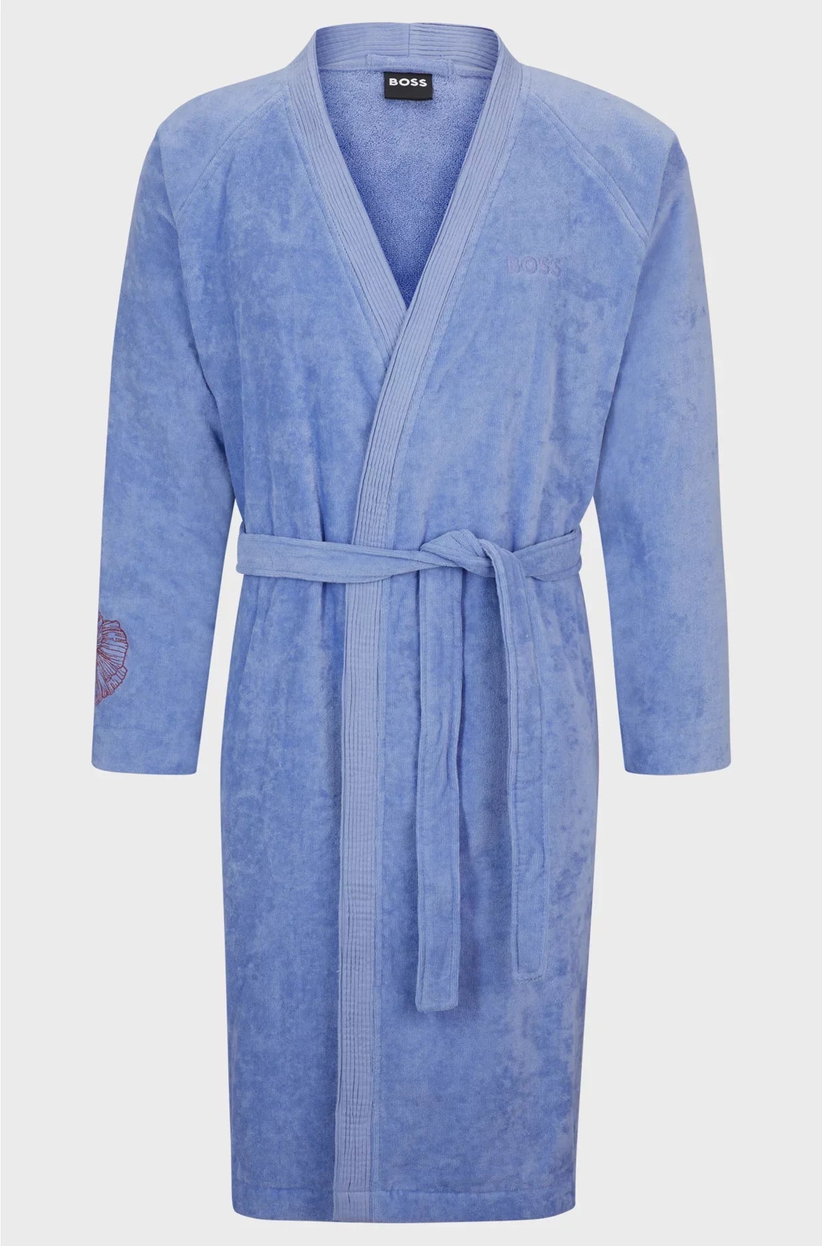 COTTON DRESSING GOWN WITH EMBROIDERED DETAILS