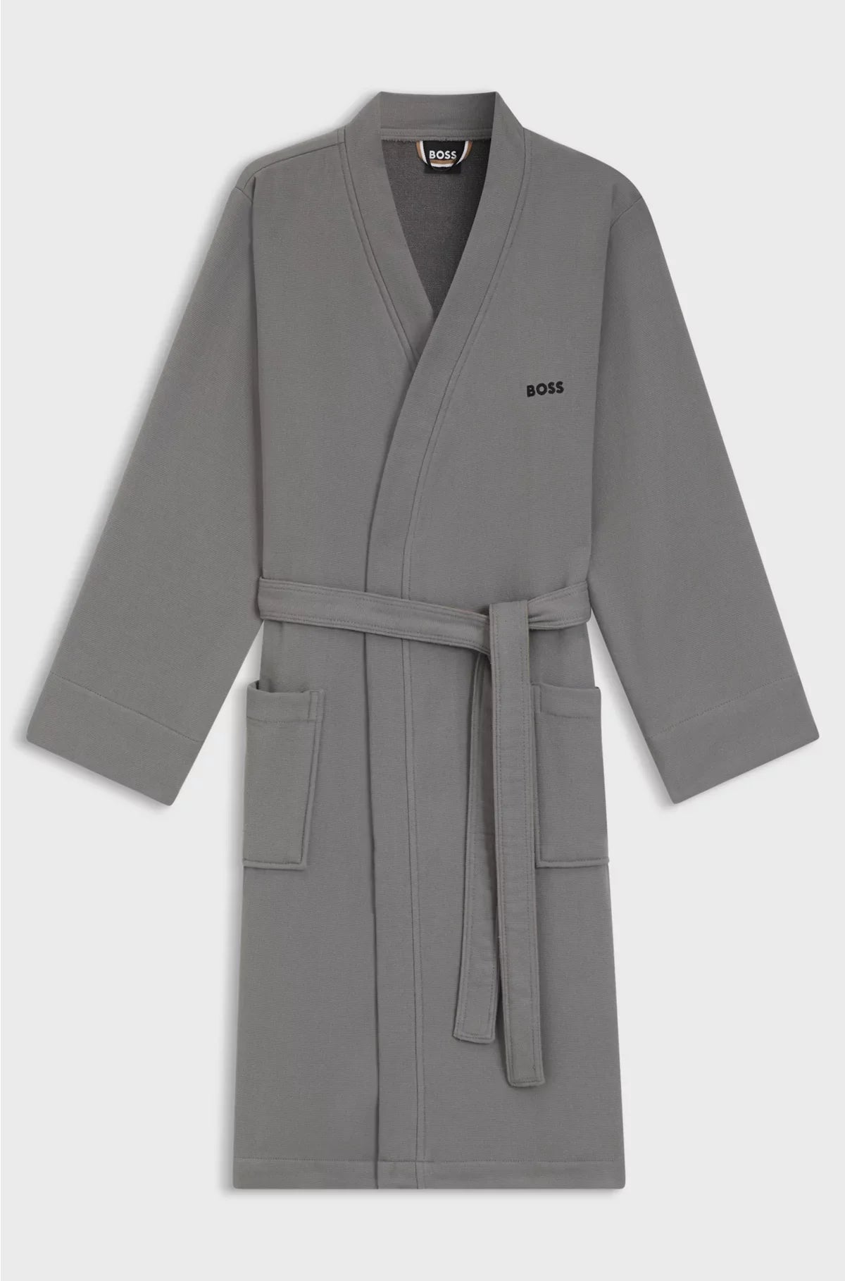 COTTON-TERRY DRESSING GOWN WITH QUICK-DRY INNER