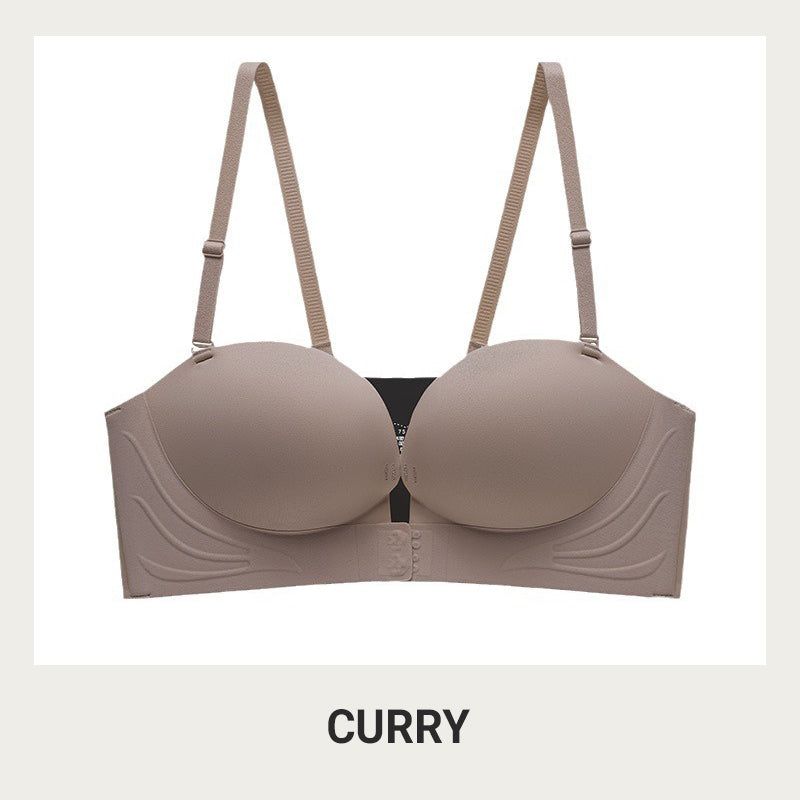🔥HOT SALE🔥🌟Invisible Strap Front Buckle Push Up Bra🥰