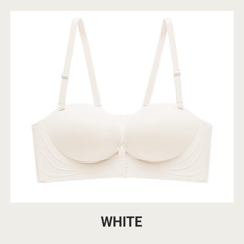 🔥HOT SALE🔥🌟Invisible Strap Front Buckle Push Up Bra🥰