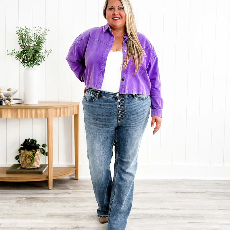 🎁Hot Sale 50% OFF👖Mid Rise Button Fly Bootcut Jeans