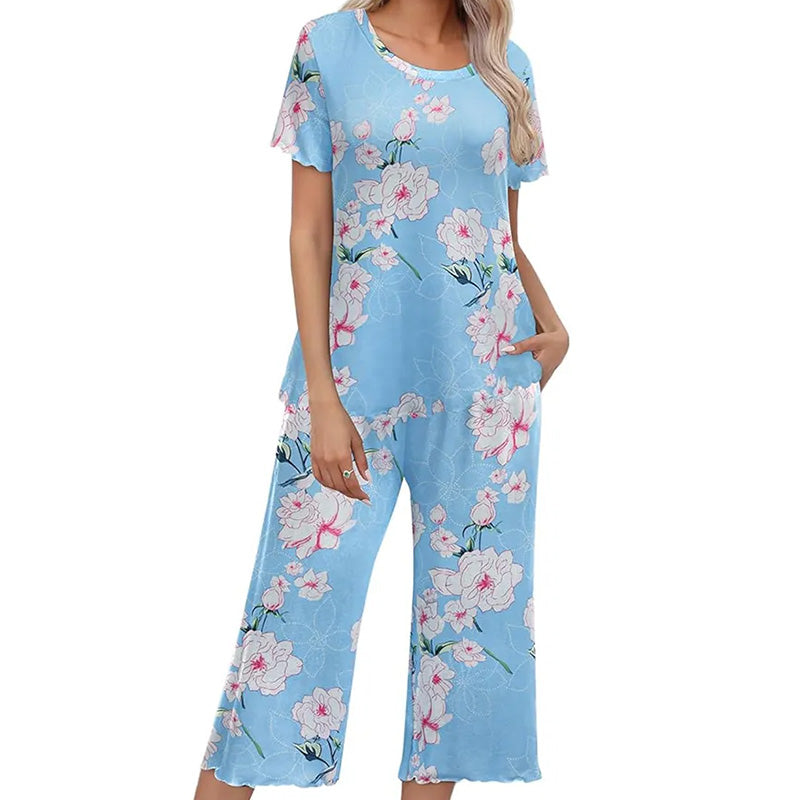 🎁Super Saldi Sconto del 50%⏳Pigiama da donna con stampa, top e pantaloni