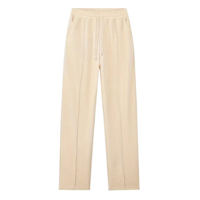 📢📢60% DI SCONTO!! ⏰Completo da uomo: maglia a nido d'ape e pantaloni a gamba dritta