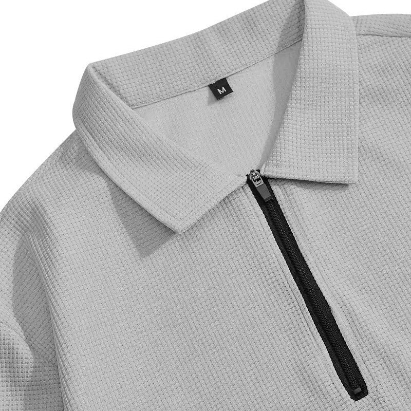 📢📢60% DI SCONTO!! ⏰Completo da uomo: maglia a nido d'ape e pantaloni a gamba dritta