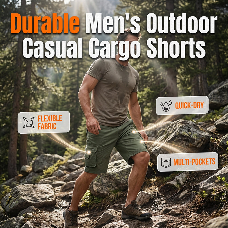 Pantaloncini Cargo Casual da Uomo per Esterno