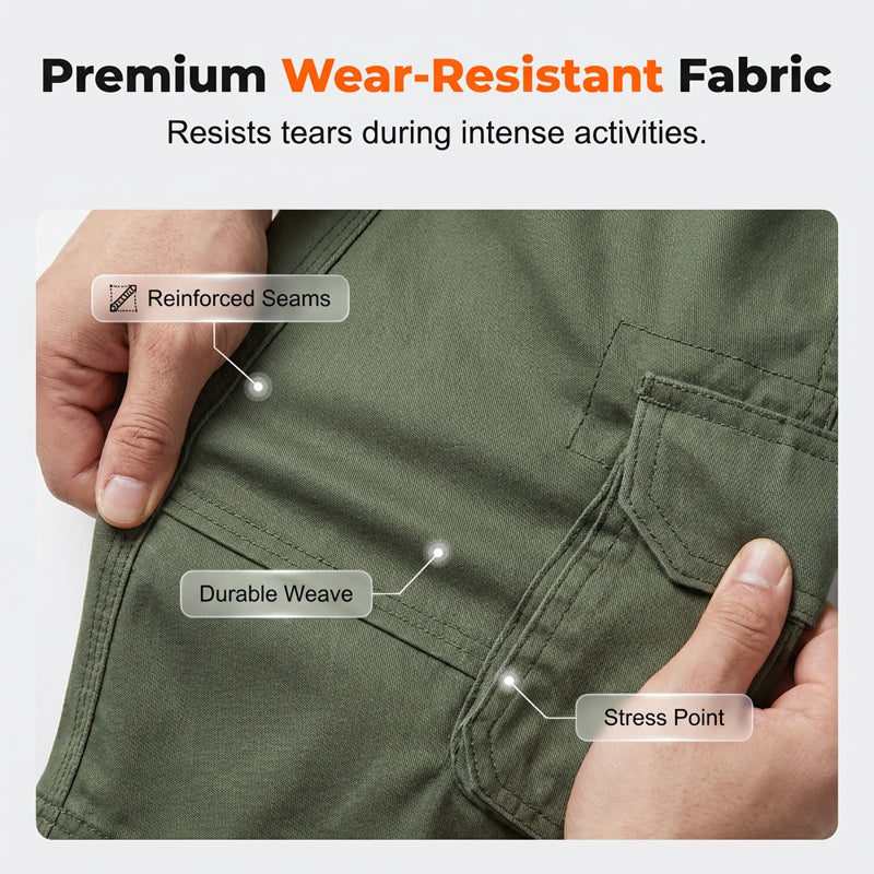 Pantaloncini Cargo Casual da Uomo per Esterno