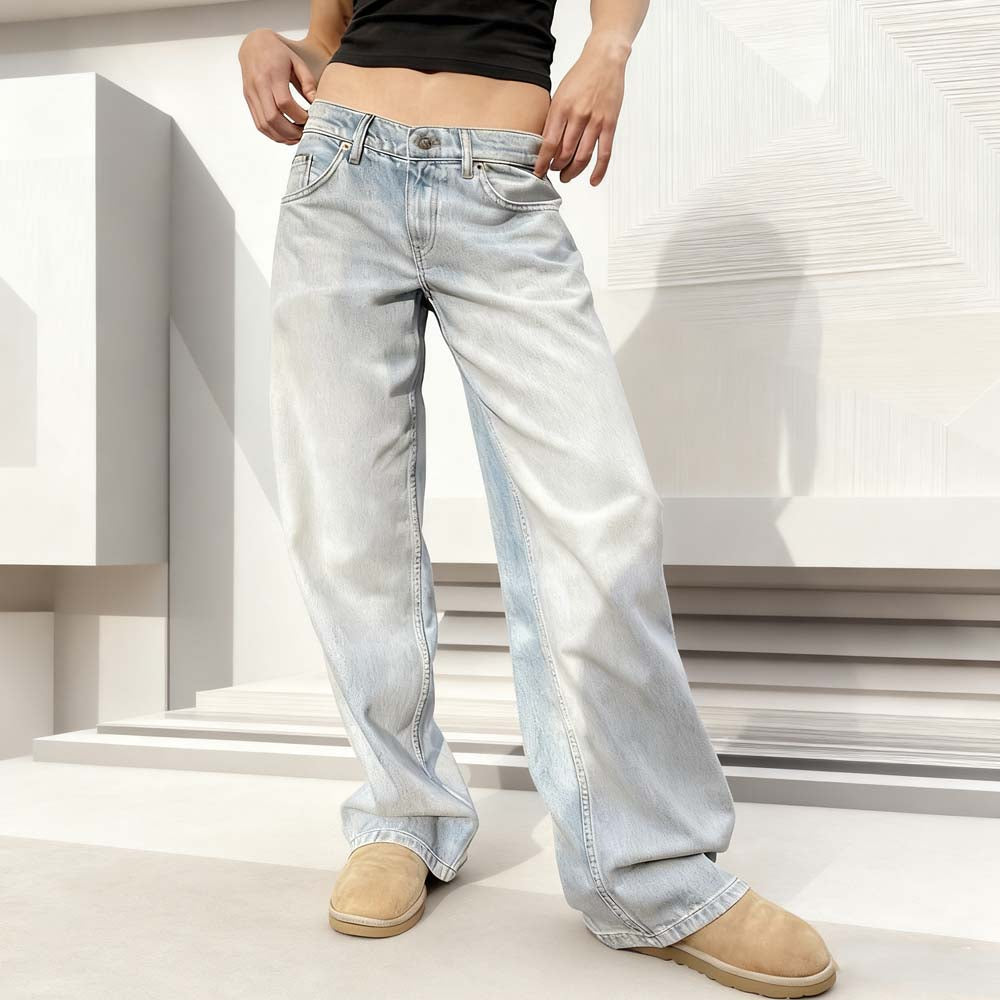 🥳2026 HOT SALE🥳💞50K+ SOLD!📢⏰ 50% OFF!Women's Vintage-Style Relaxed Fit Jeans